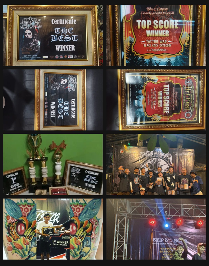 Professional tattoo artist awards
